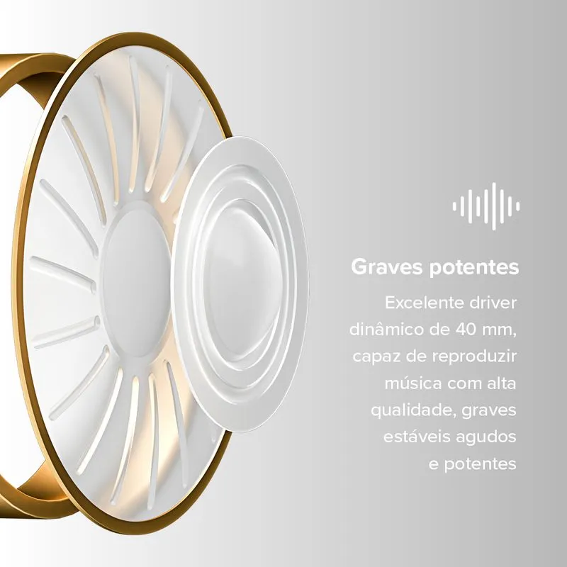 Headphone Bluetooth Bass 500 i2GO Até 30h De Bateria - Imagem 2